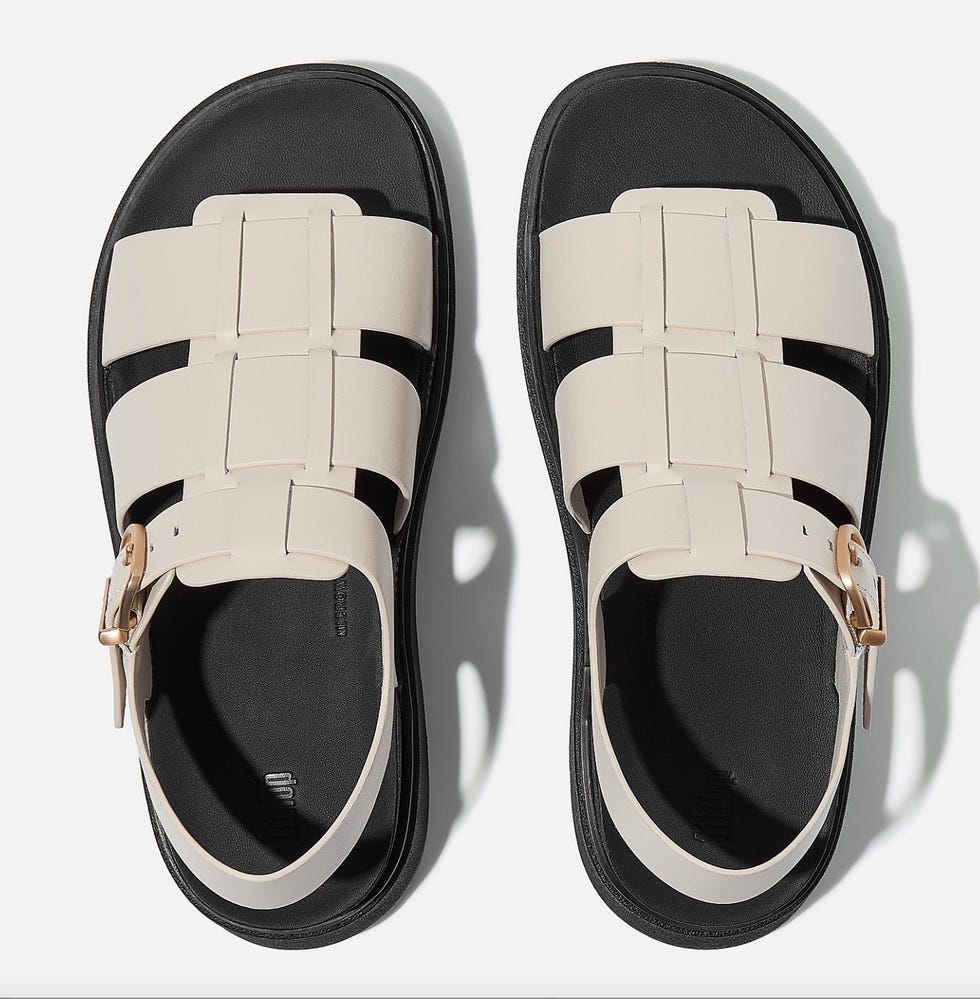 GEN-FF Leather Fisherman Sandals in Paris Beige