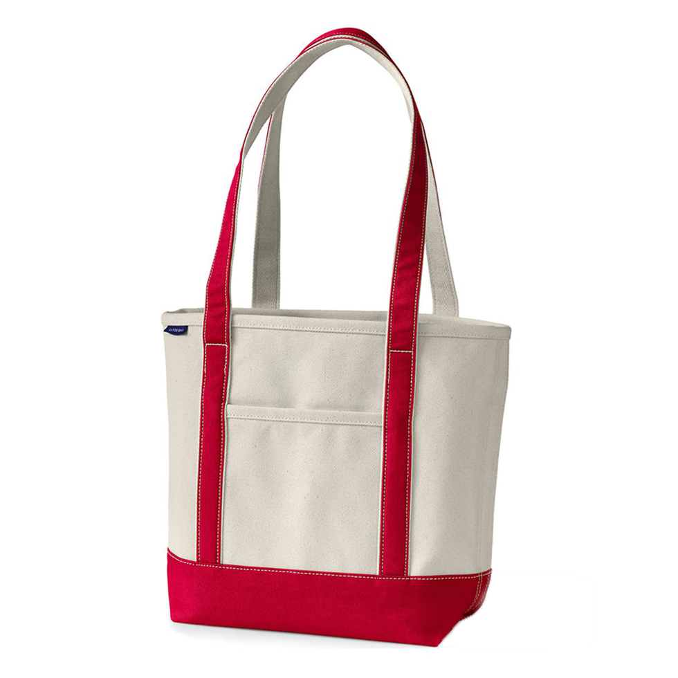 Open Top Canvas Tote Bag