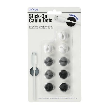 Stick-On Cable Dots, 9-Count