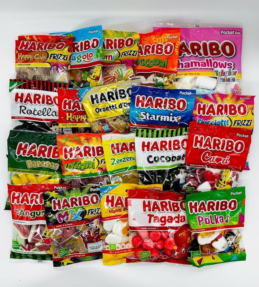 CARAMELLE GOMMOSE ASSORTITE IN BUSTE DA 90/100gr (25 BUSTE)