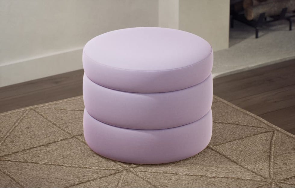 Fluted Storage Footstool