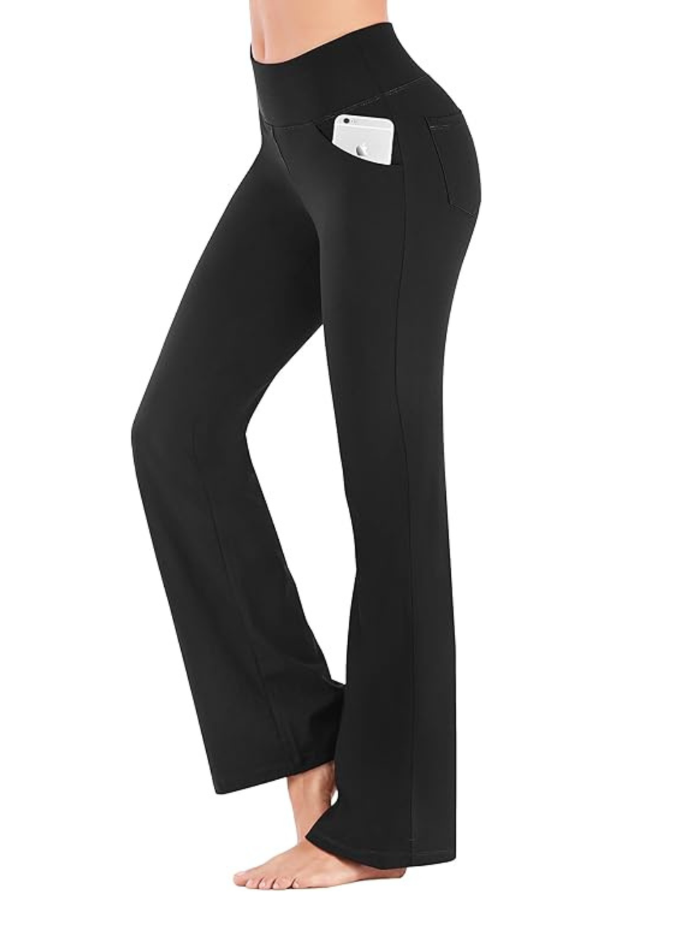 Flared Leggings with Pockets 