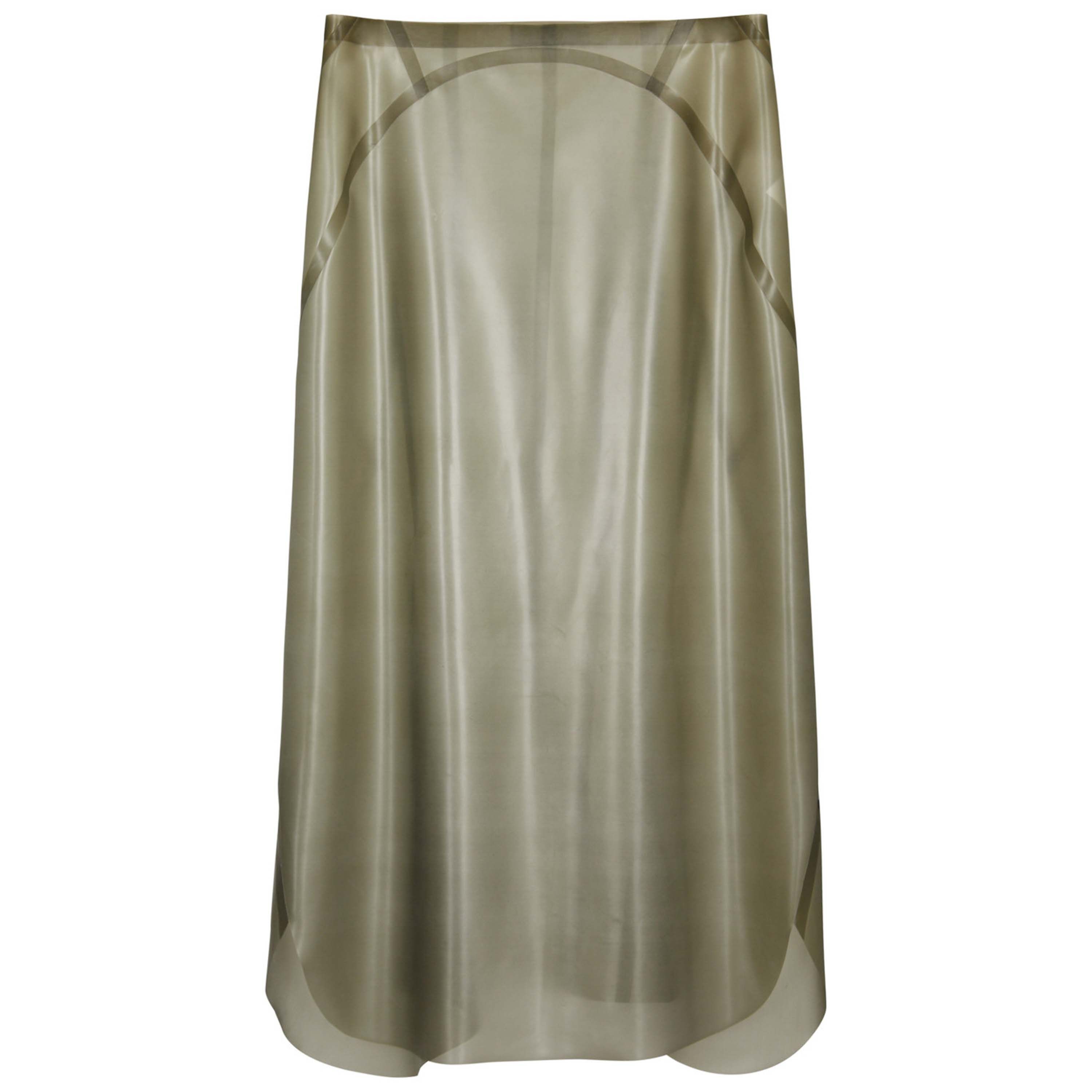 sheer latex skirt