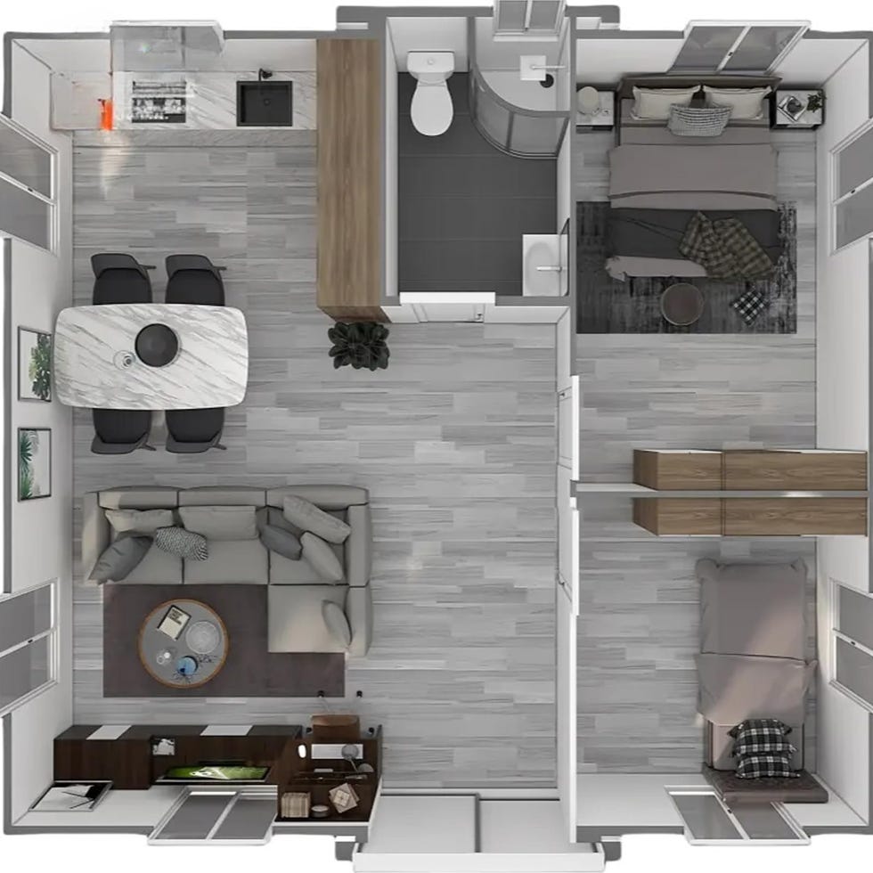 Prefab Tiny Home With Porch