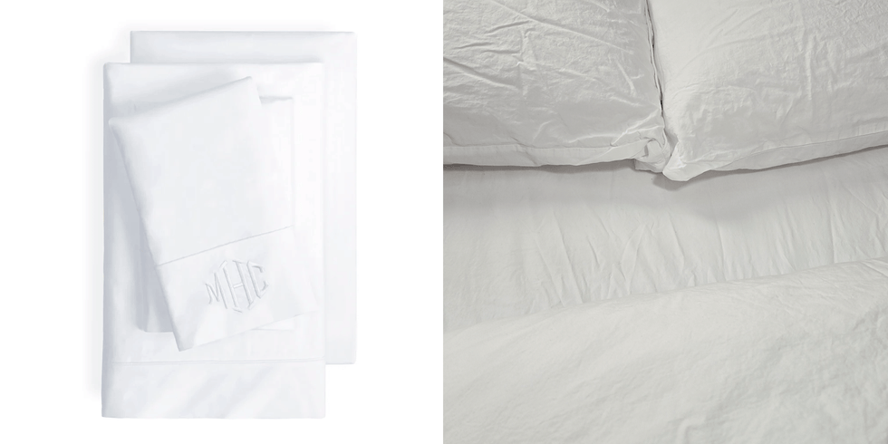 Bright White 400 Thread Count Percale Cotton Sheet Set Bright White 400 Thread Count Percale Cotton Sheet Set
