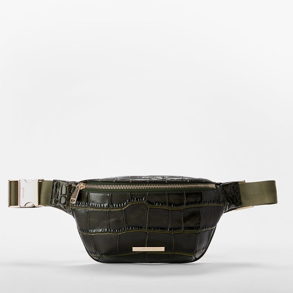 Hollis Leather Belt Bag in Matcha Green Blaze