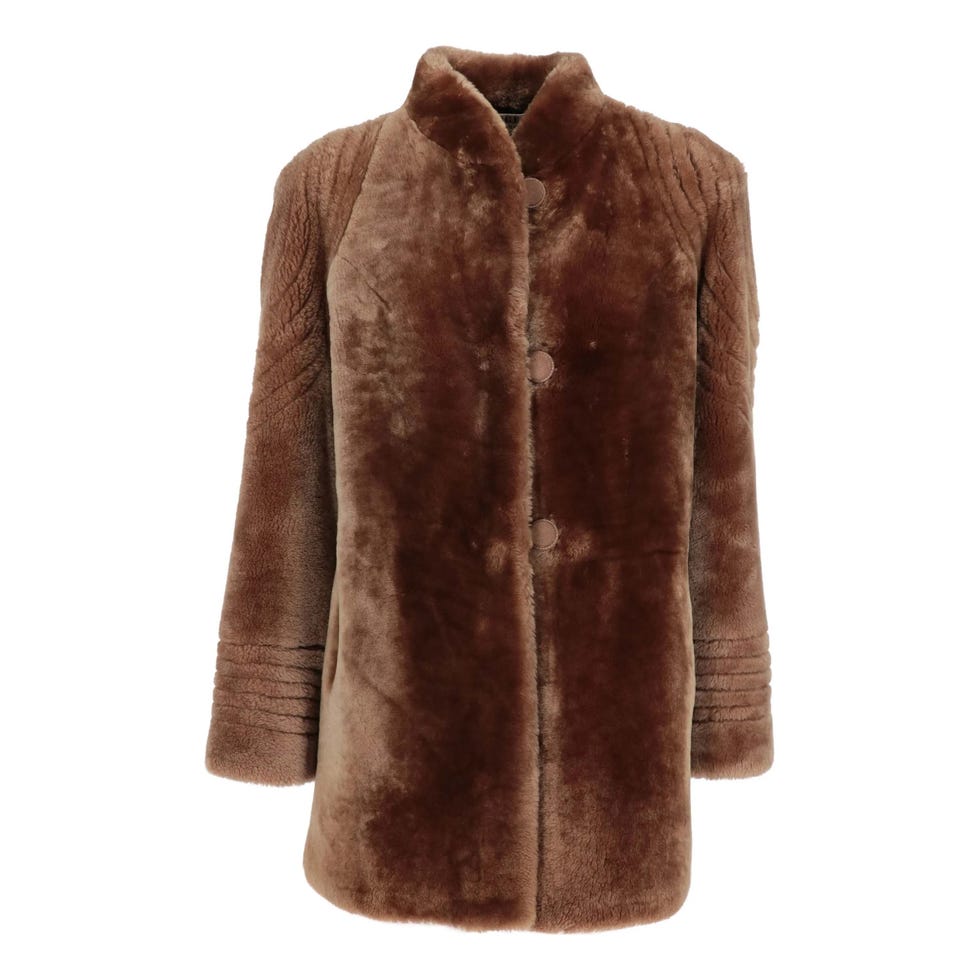 shearling coat from the 1970s