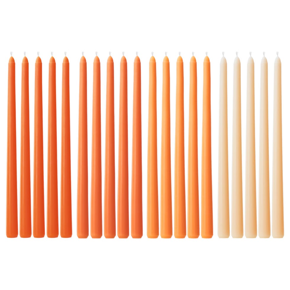 Orange Taper Candles (Set of 20)