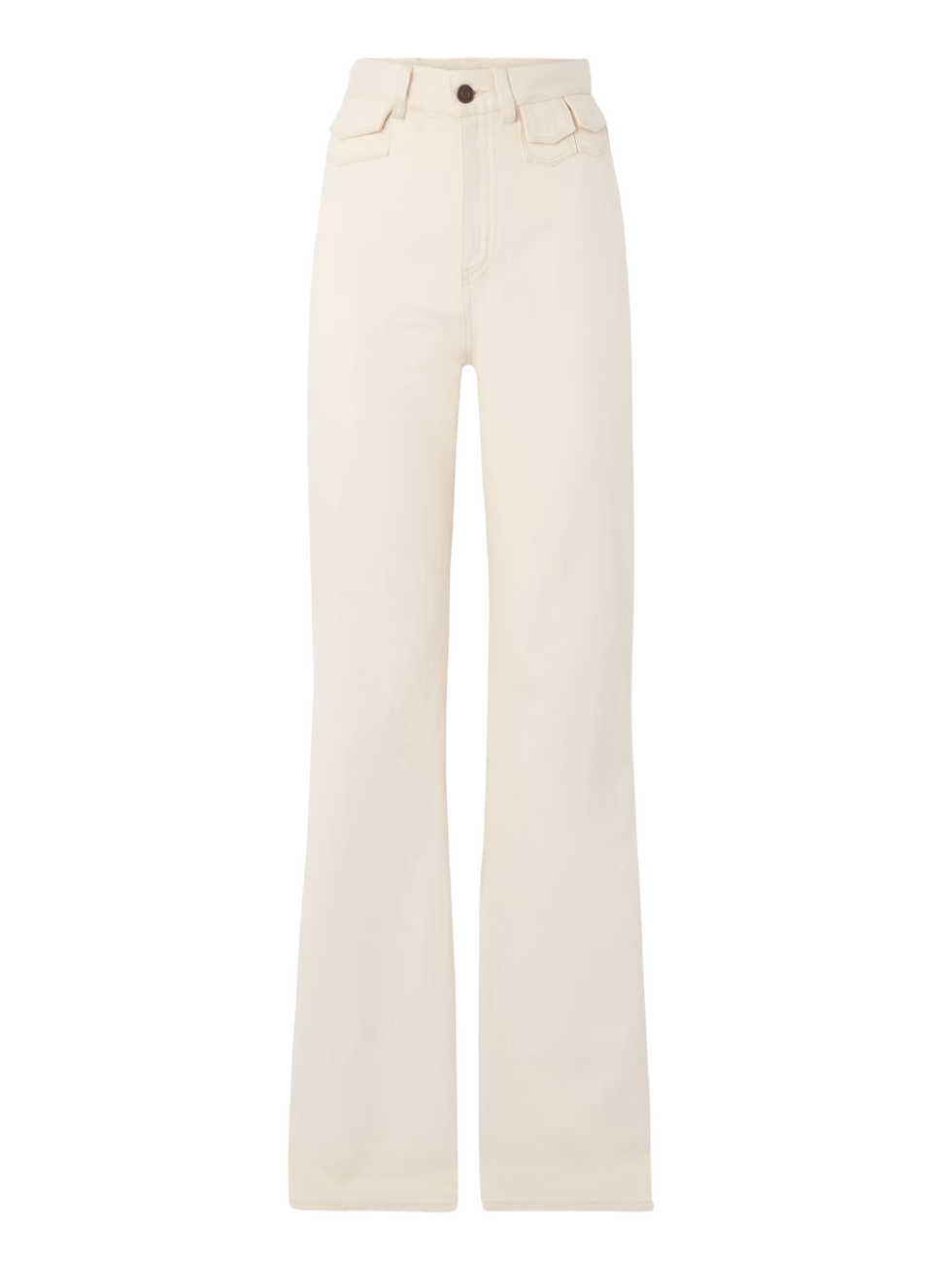 Straight leg and high waist jeans