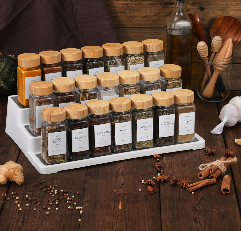 Spice Jars Set With Labels