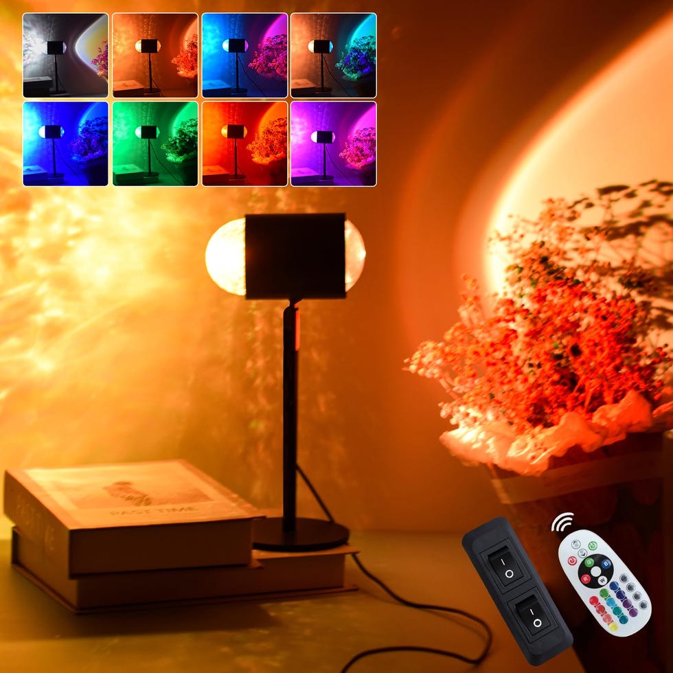 2-in-1 Sunset and Water Ripple Lamp