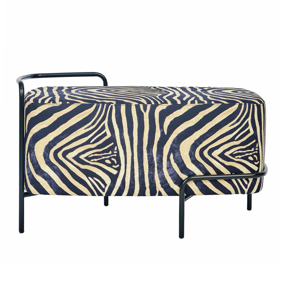 Kiros Peché Zebra-Striped Bench