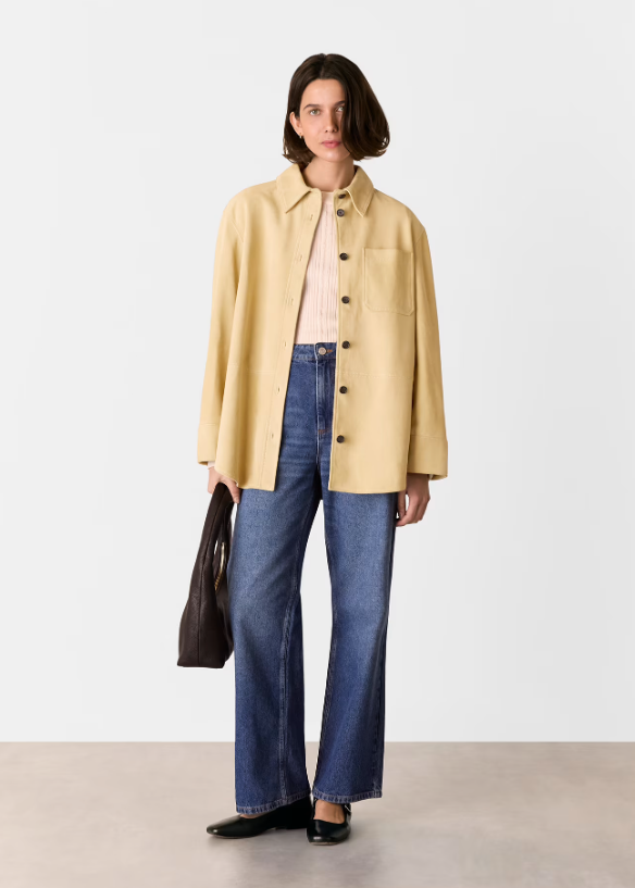 Suede Leather Overshirt