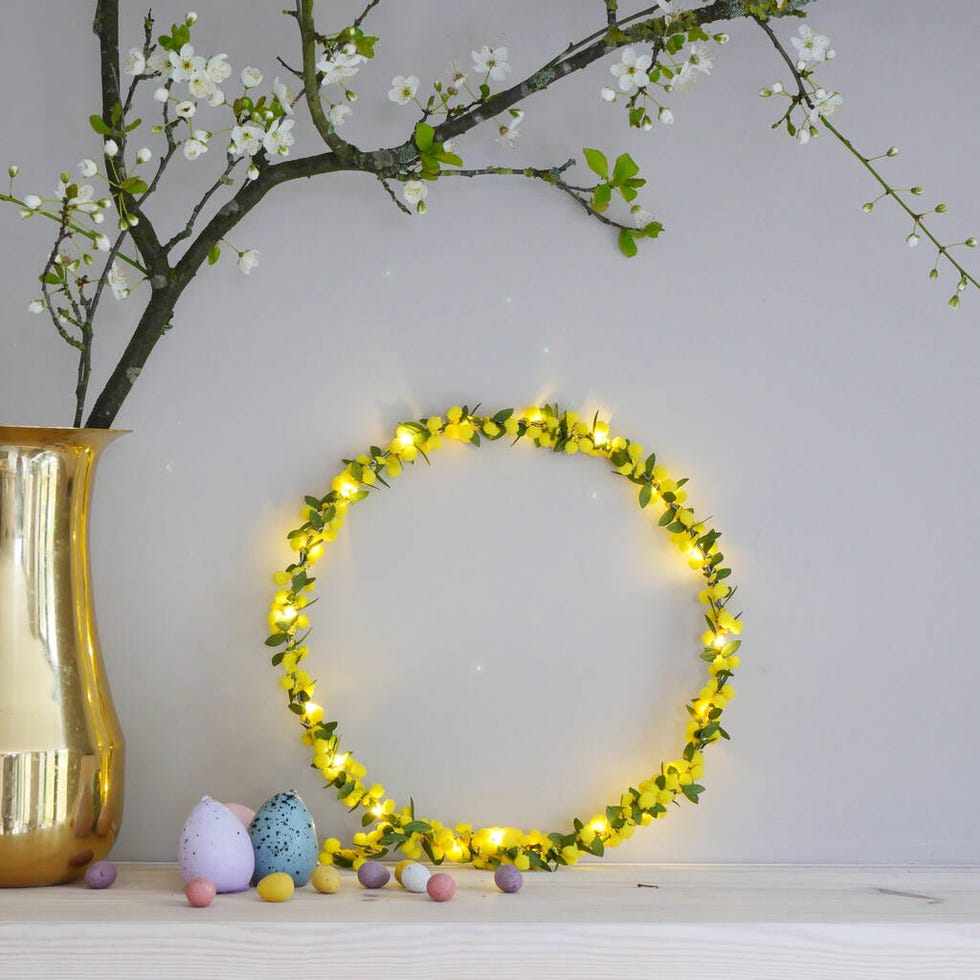 Floral Easter Wreath