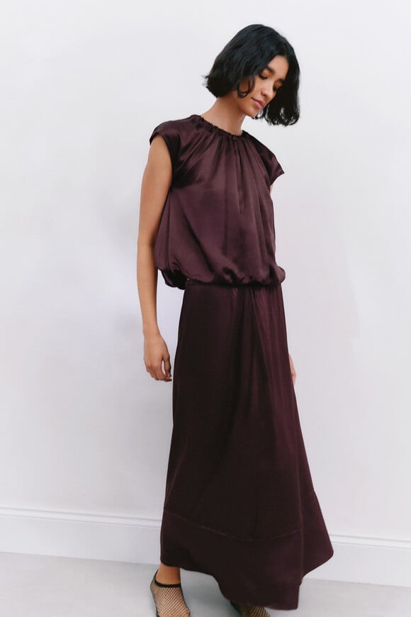 Satin Maxi Skirt