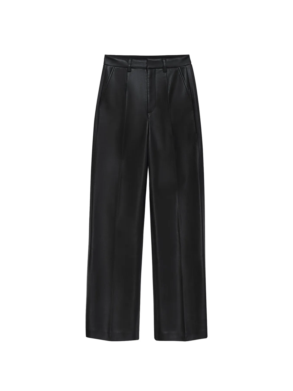 Anine Bing wide-leg recycled-leather trousers