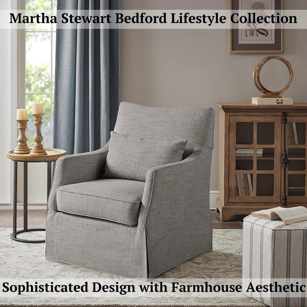 London Skirted Swivel Chair