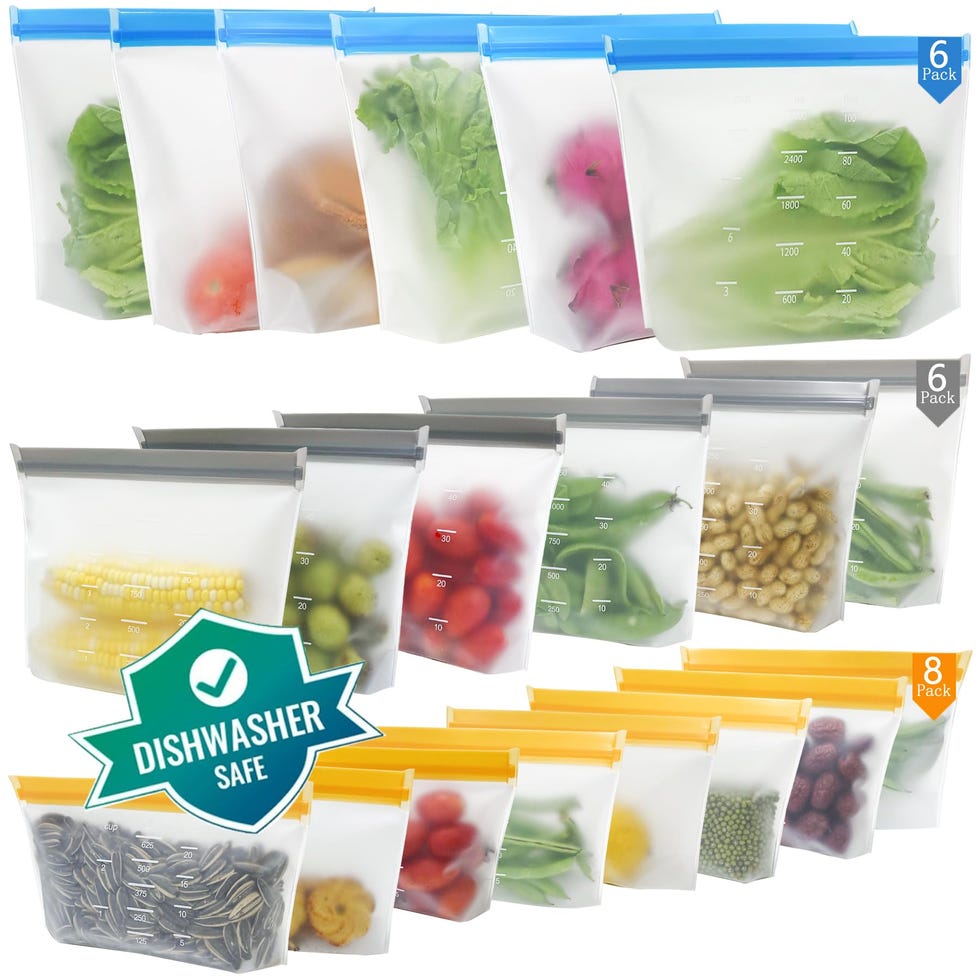 20 Pack bolsas silicona reutilizables