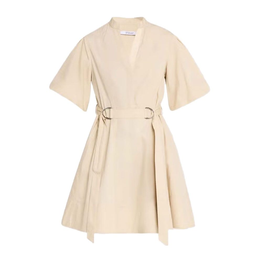 Bennett Balloon-Sleeve Belted Dress