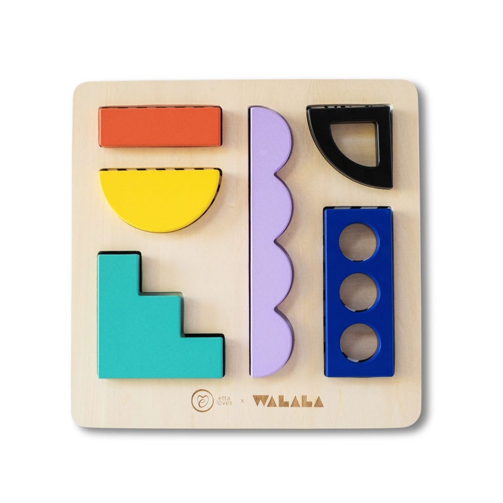 x Walala Studio Wooden Puzzle Board