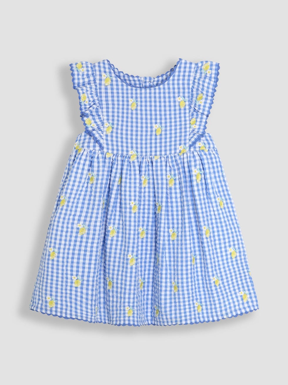 Blue Lemon Embroidered Summer Dress