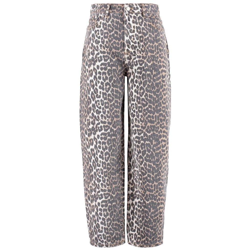 leopard jeans