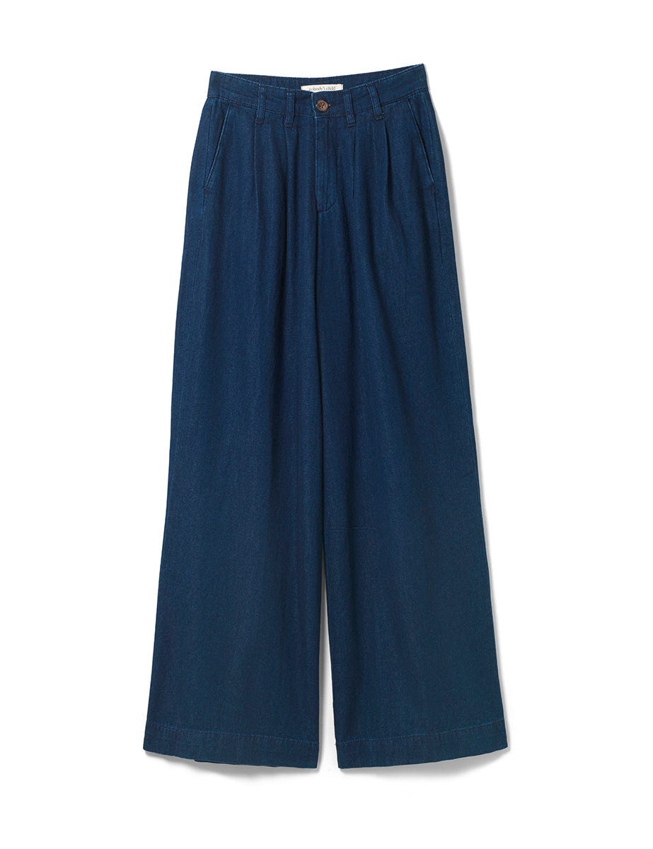 Dark Wash Wide Leg Ava Trousers
