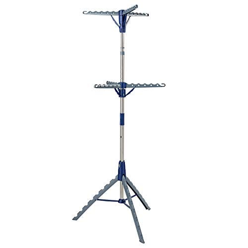 2-Tier Collapsible Tripod Clothes Drying Rack