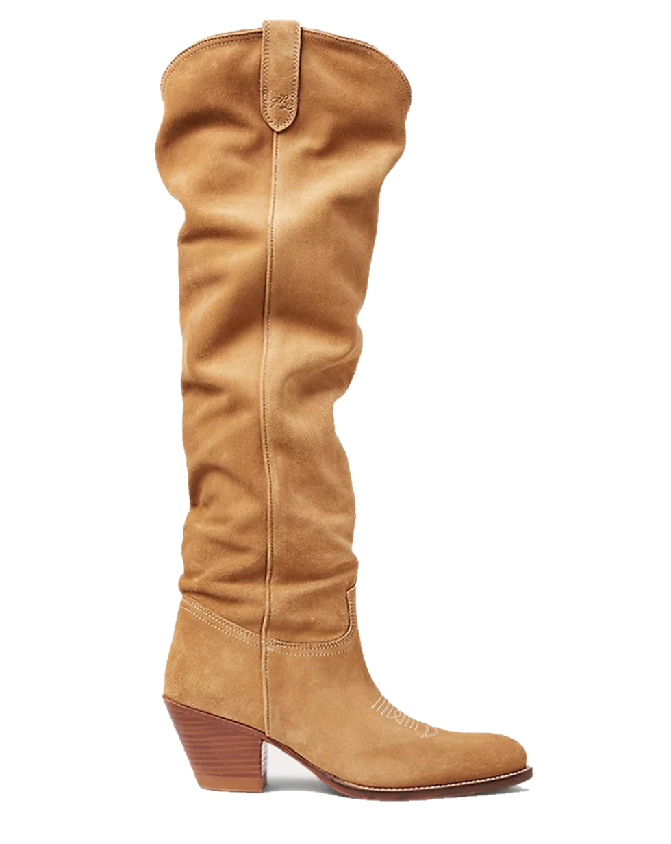 Suede Tall Western Boot 