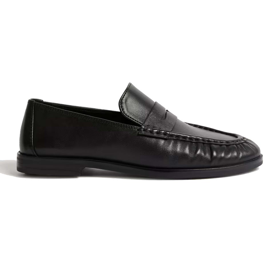 leather loafers