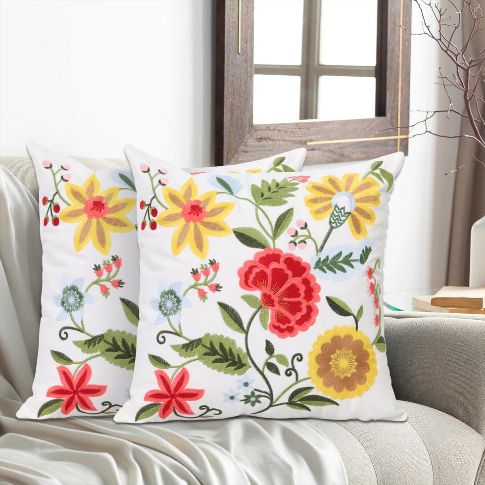 Embroidered Pillow Covers
