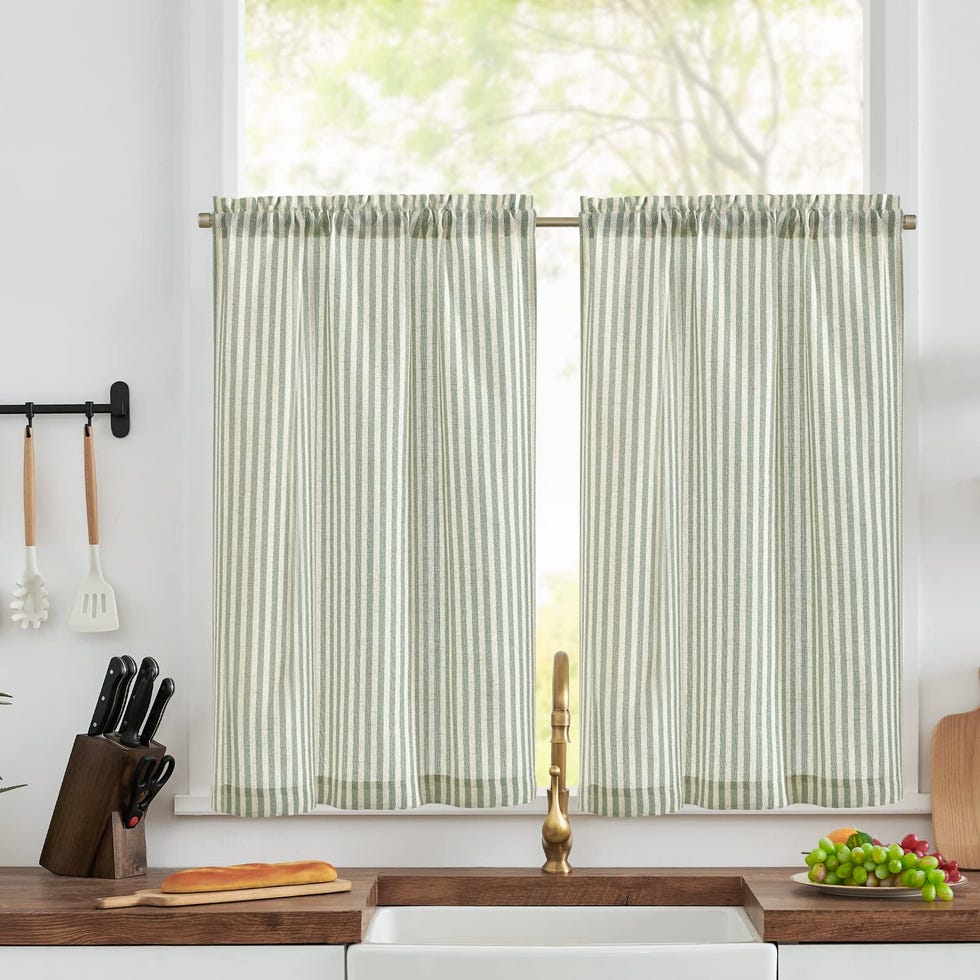 Striped Café Curtains 