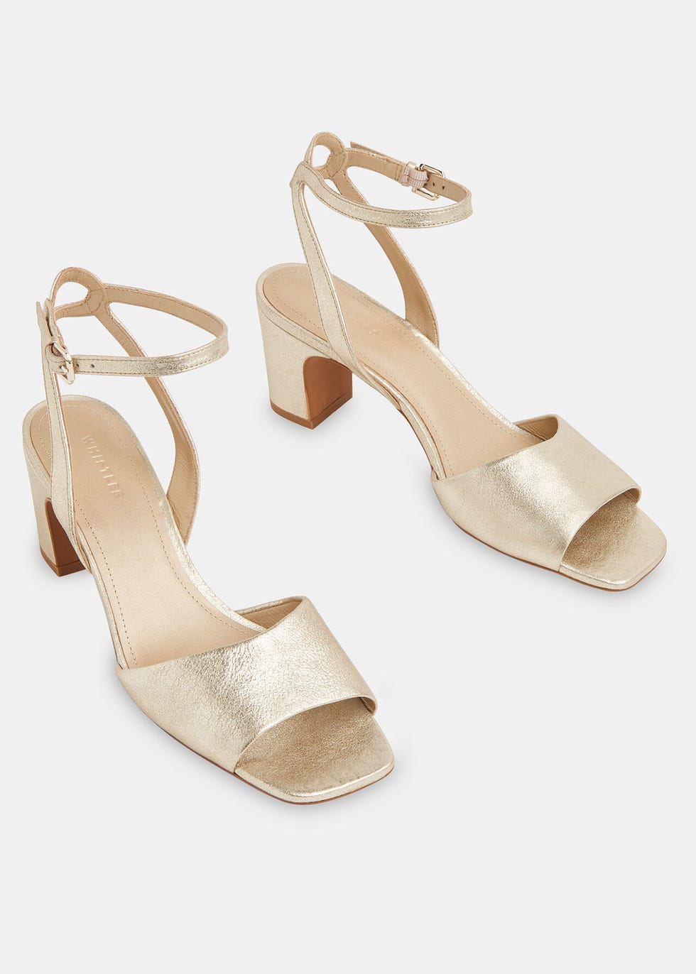 Gold Emerson Block Heel Sandal