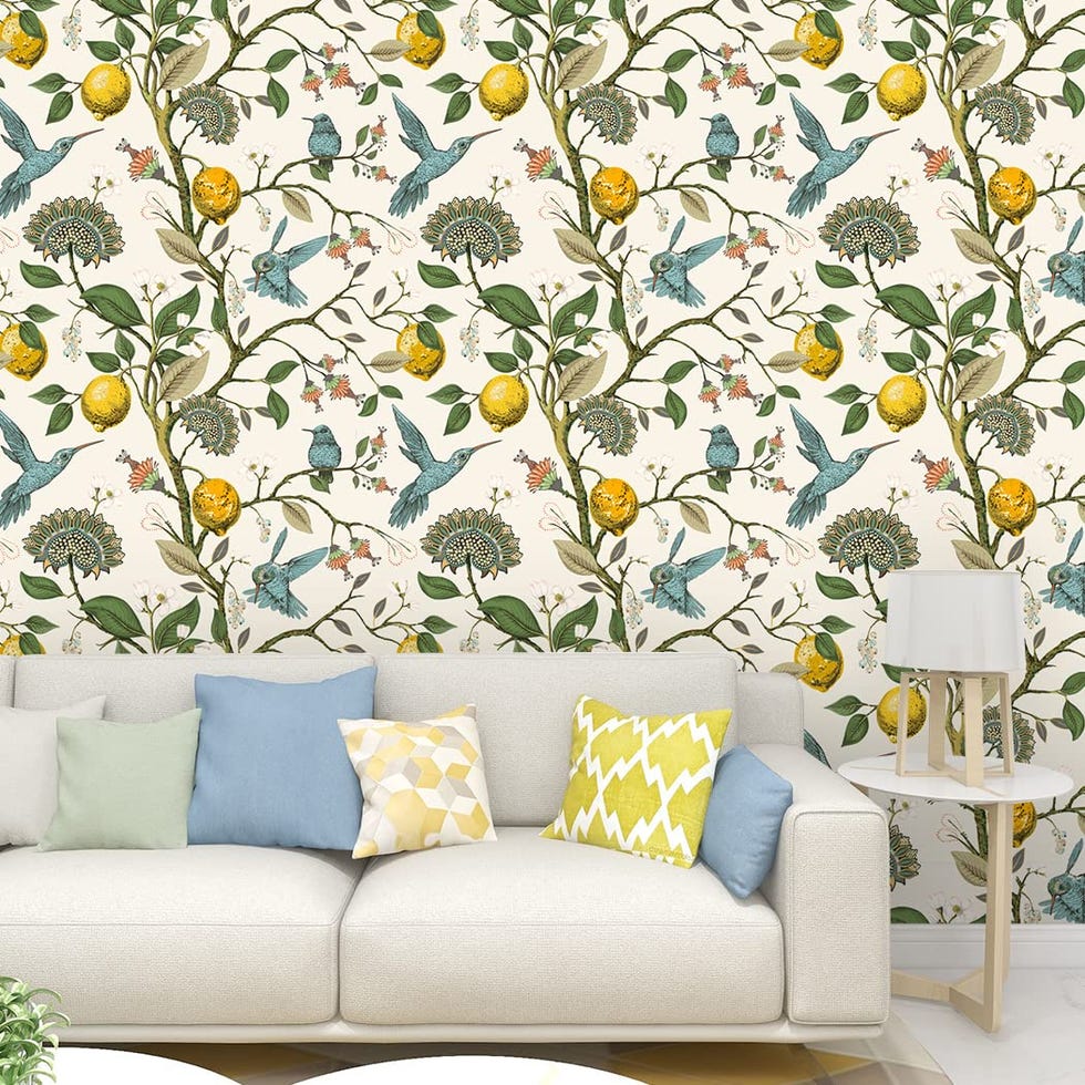 Blue Bird Peel-and-Stick Wallpaper
