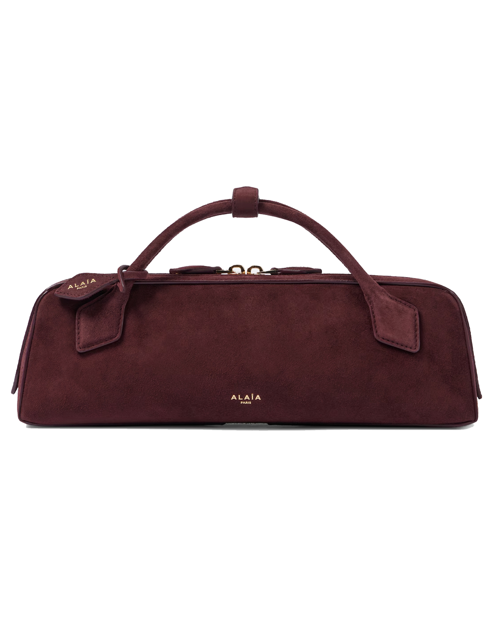 Pochette in pelle scamosciata Le Teckel