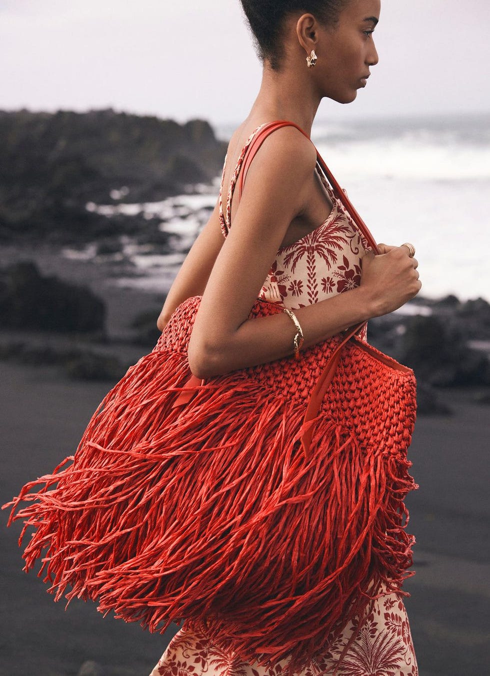 Fringe Straw Bag