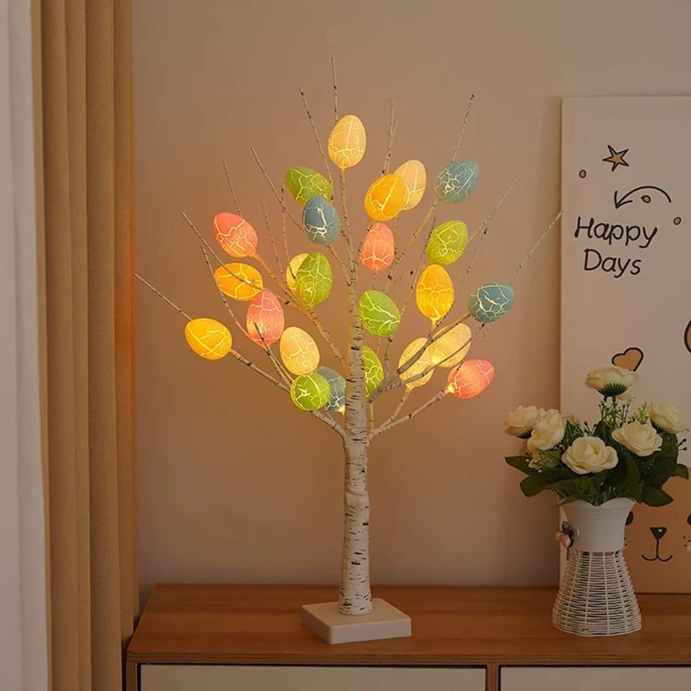 White Light Up Artificial Tree for Easter