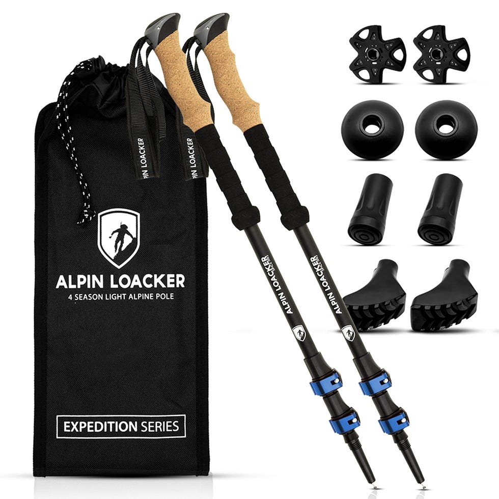 Bastones trekking telescópicos de aluminio ligero