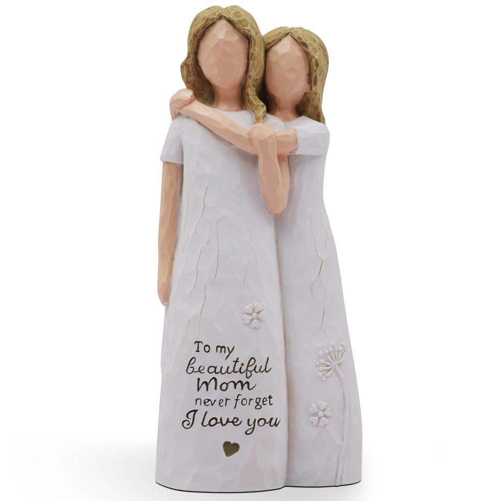 Mother Daughter Sculpted Hand-Painted Figurine
