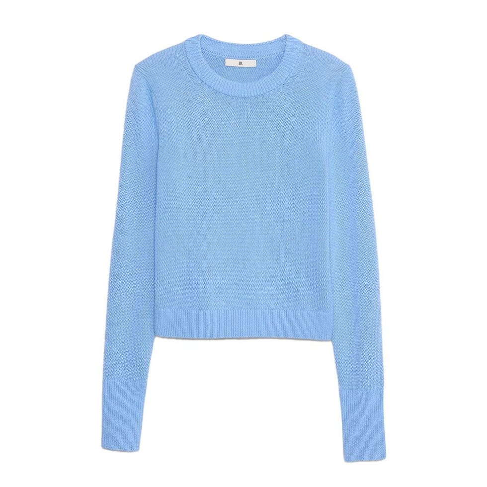 Cotton-Silk Crew-Neck Sweater