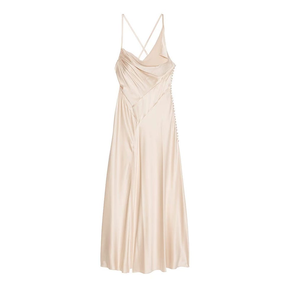 x Altuzarra Satin Bias-Cut Dress