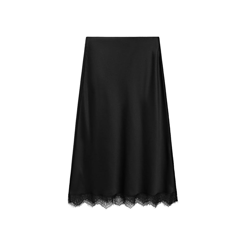 Satin Midi Skirt