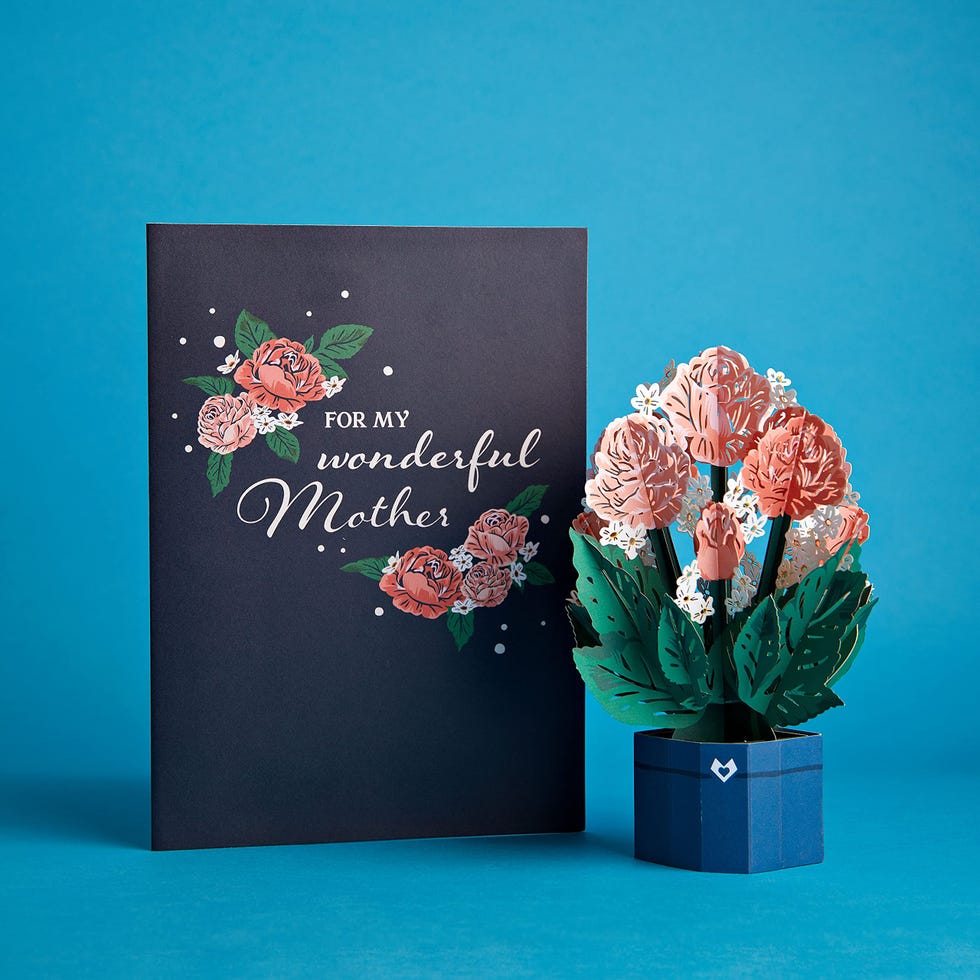 Mother's Day Pop-Up Card with Mini Paper Bouquet