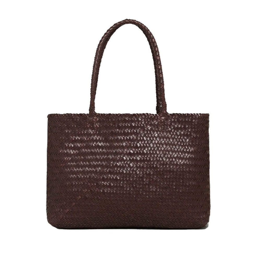 Handwoven Leather Tote