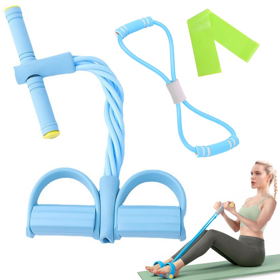 lomdung Fitness Corda Eelastica per Pedali con Figura 8 Estrattori e Fasce Fitness