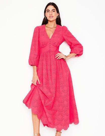 Lola Broderie Maxi Dress