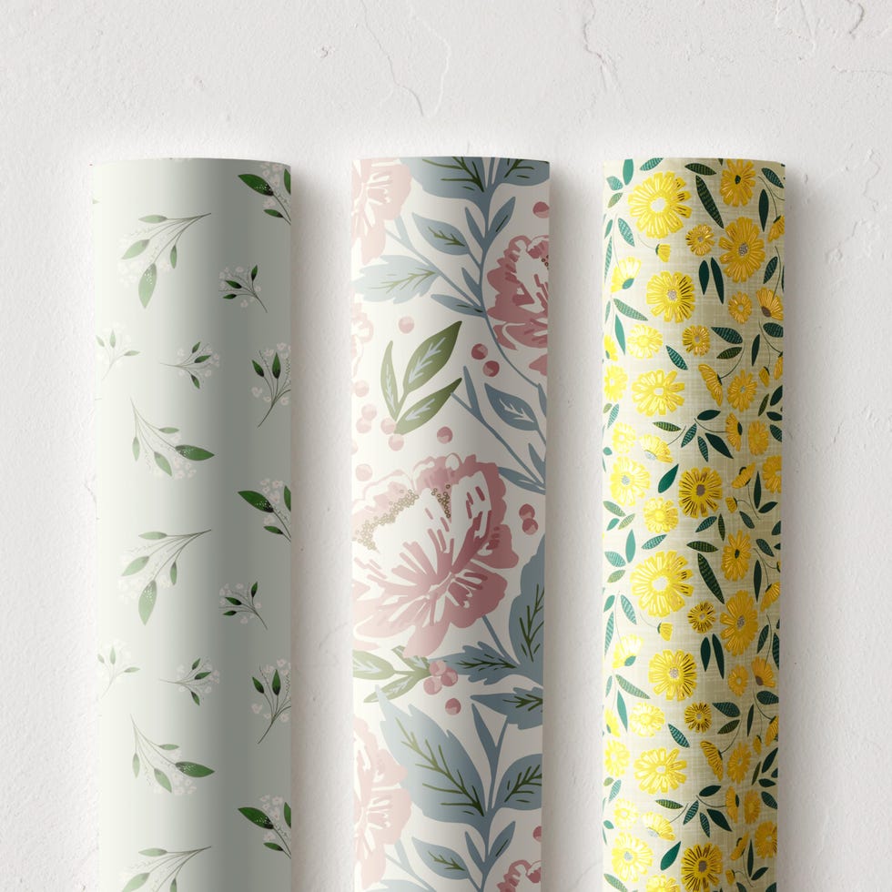 Floral Gift Wrap Pack of 3