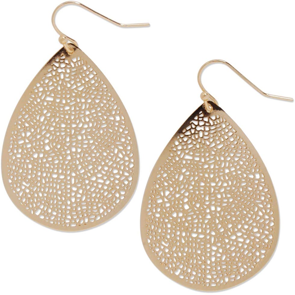 Gold Leaf Dangle Earrings