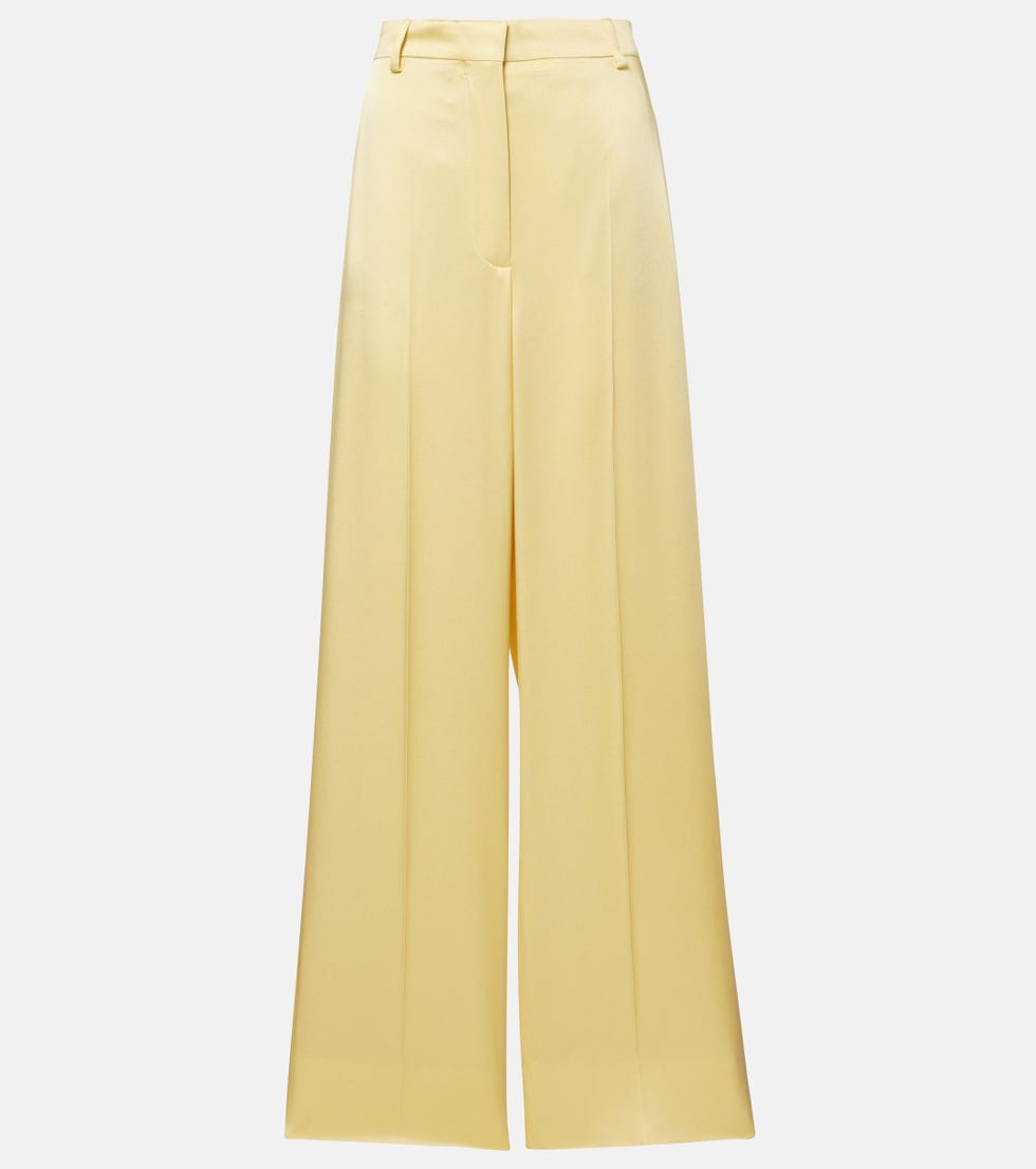 High-rise wide-leg pants