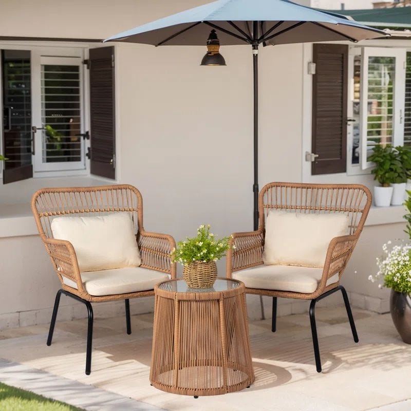 3-Piece Seating With Cushions